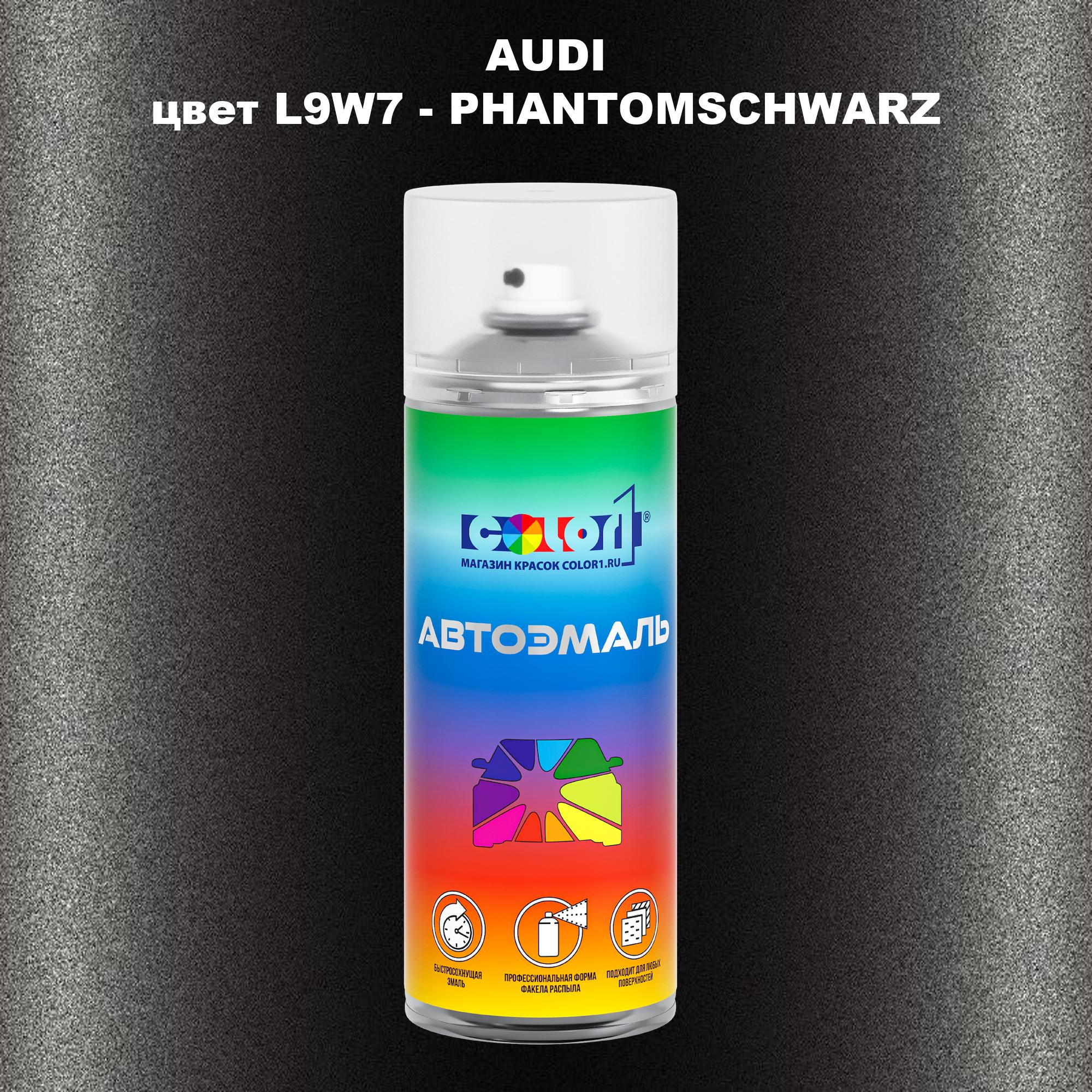 

Аэрозольная краска AUDI, цвет L9W7 - PHANTOMSCHWARZ, Прозрачный
