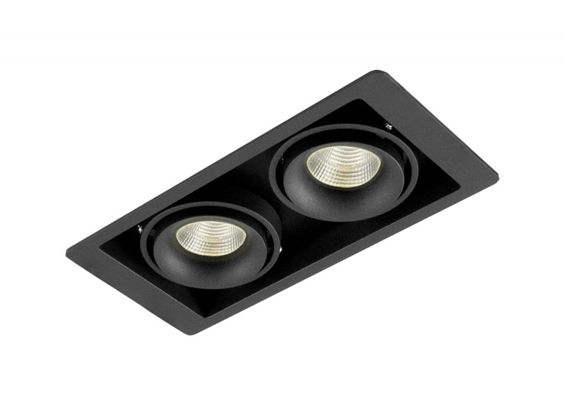 

Встраиваемый светильник Donolux DL18615/02WW-SQ Shiny black/Black