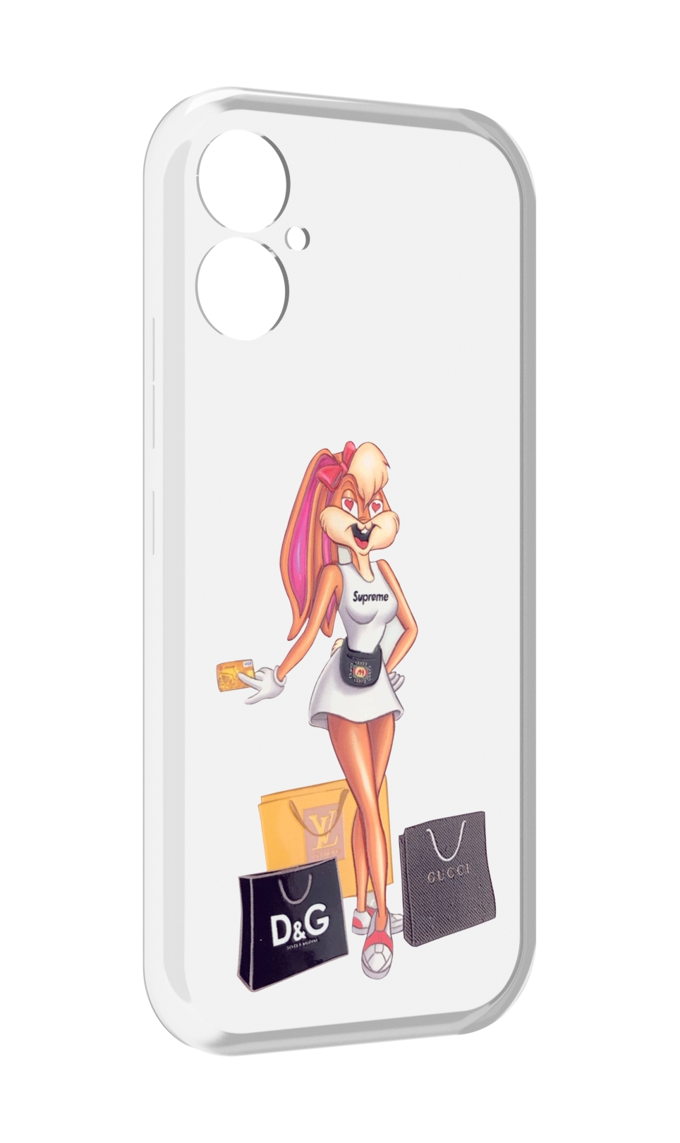 

Чехол MyPads модница-зайка женский для Tecno Spark 9 Pro \ Spark 9T, Прозрачный, Tocco