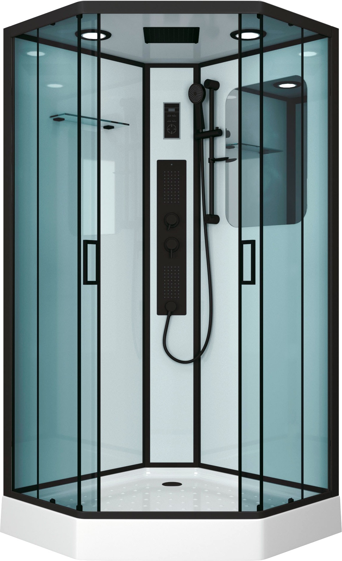 

Душевая кабина Niagara Premium NG-6902-01GD BLACK 100х100х220 черная