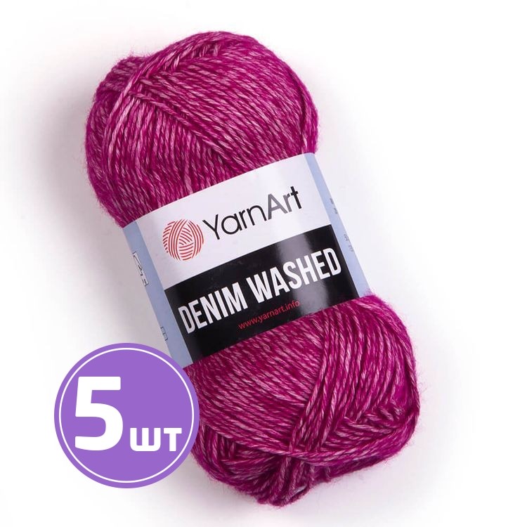 

Пряжа YarnArt Denim Washed1 920 циклон меланж 5 шт по 50 г, Фиолетовый