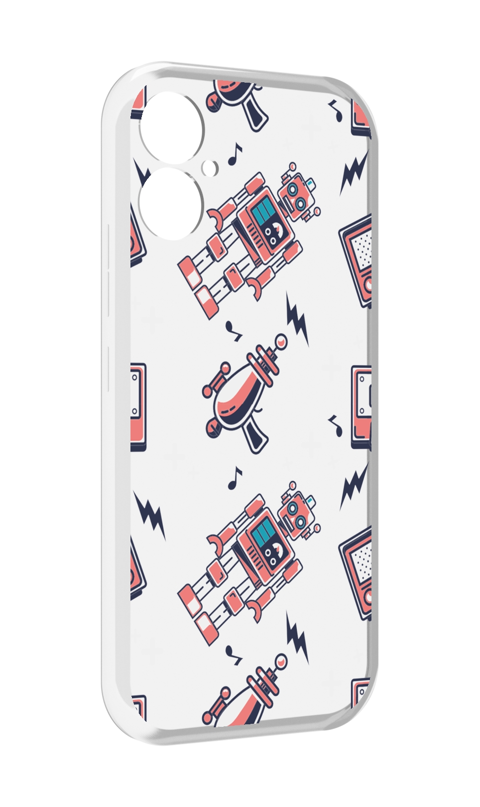 

Чехол MyPads мини-роботы для Tecno Spark 9 Pro \ Spark 9T, Прозрачный, Tocco
