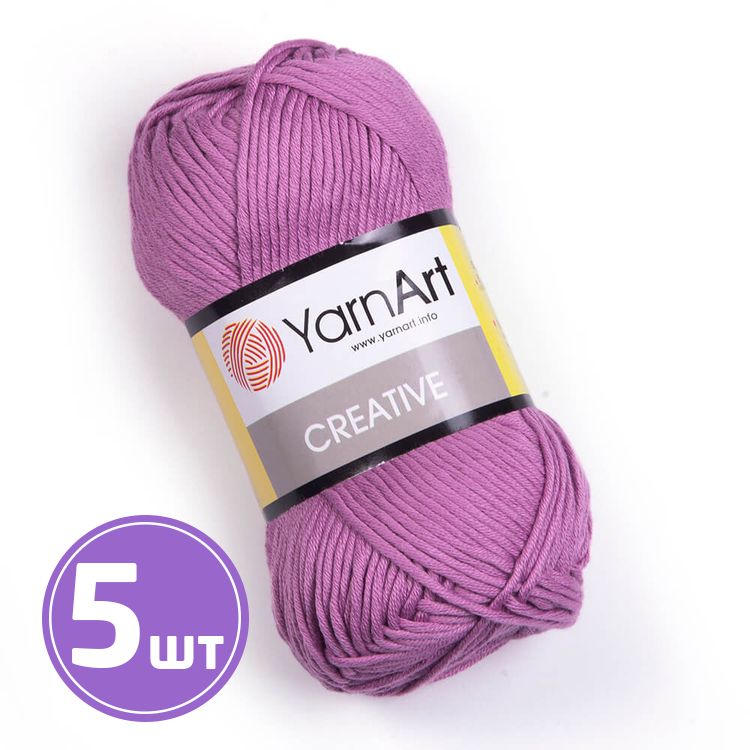 

Пряжа YarnArt Creative 246 светлая орхидея 5 шт по 50 г, Фиолетовый