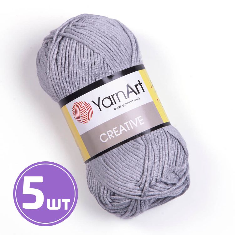 

Пряжа YarnArt Creative 244 ангора 5 шт по 50 г, Серый