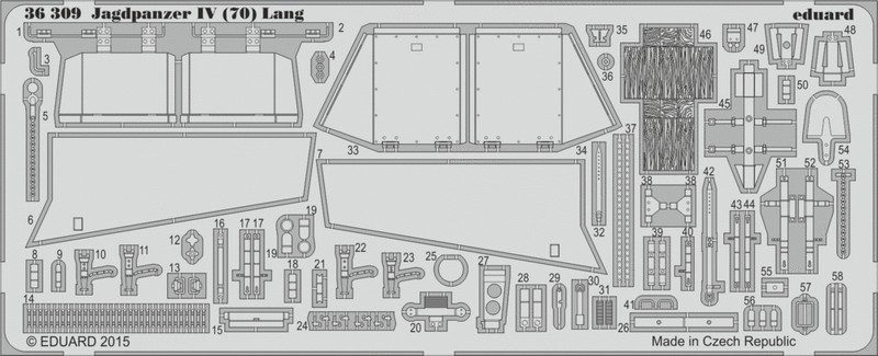 

Фототравление Eduard 36309 Jagdpanzer IV (70) Lang