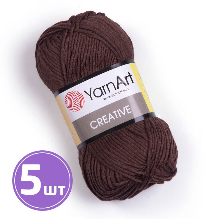 

Пряжа YarnArt Creative 232 тоффи 5 шт по 50 г, Коричневый