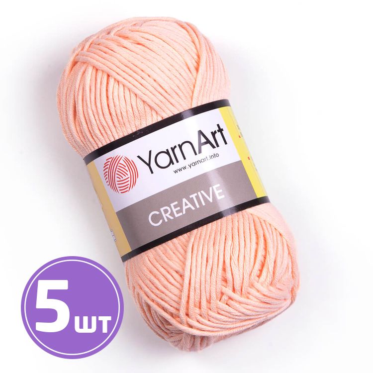 

Пряжа YarnArt Creative 225 вереск 5 шт по 50 г, Розовый