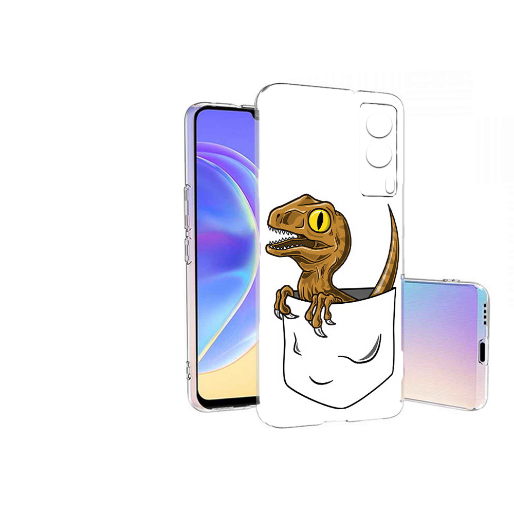 

Чехол MyPads Tocco для Vivo V21E динозавр в кармане (PT161736.380.327), Прозрачный, Tocco