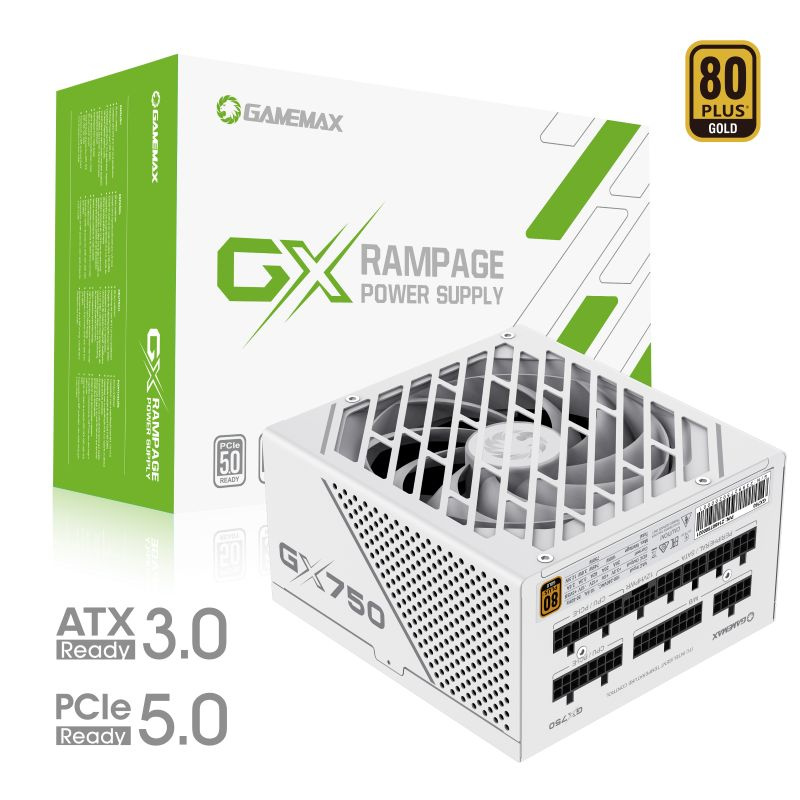 

Блок питания GAMEMAX GX-750 PRO 750W White, Белый, GX-750 PRO