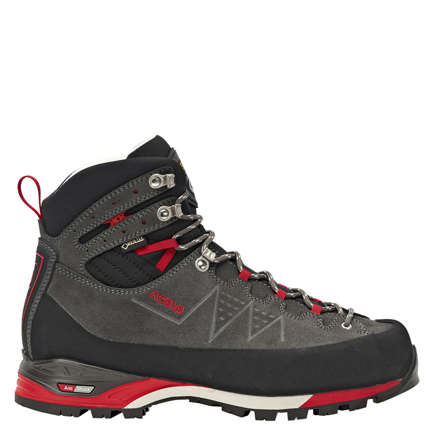 Треккинговые Ботинки Asolo Backpacking Traverse Gv Graphite/Red (Uk:7,5) 2024-25