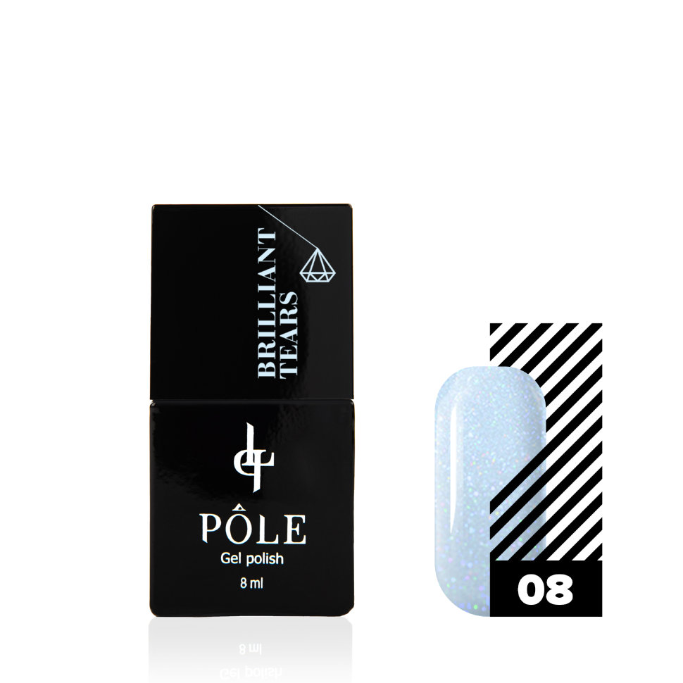 

Гель-лак POLE Brilliant tears №08 сапфир (8 мл.)