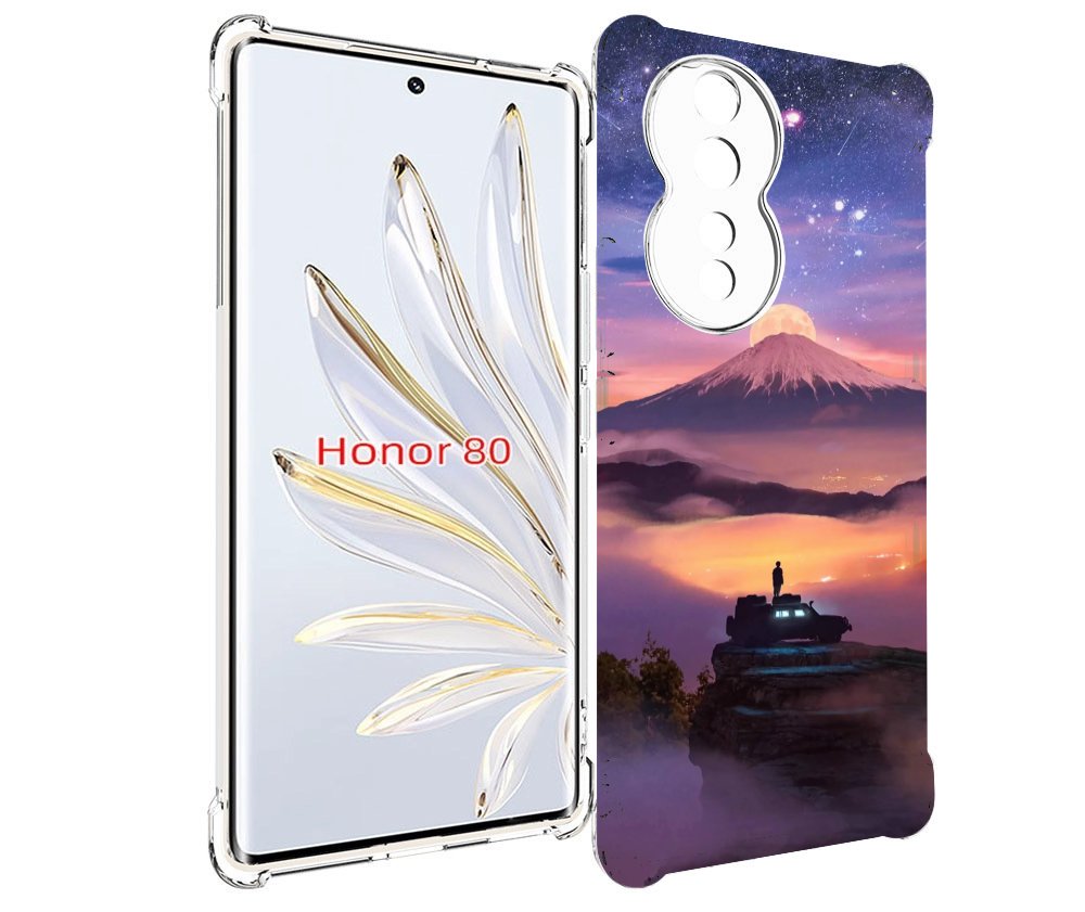 

Чехол MyPads ночь-в-горах для Honor 80, Прозрачный, Tocco