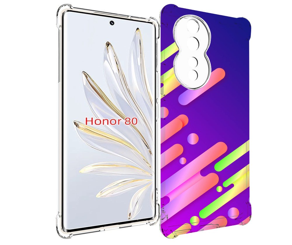 

Чехол MyPads неоновый-фон для Honor 80, Прозрачный, Tocco