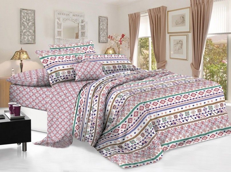 

Постельное белье "LUXOR" из поплина "62 (80м) А/В"; 1.5 (размер)