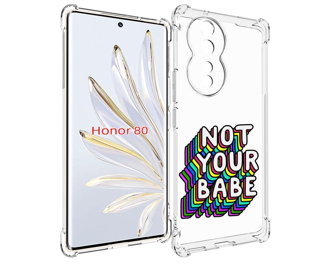 

Чехол MyPads не-твоя-девочка для Honor 80, Прозрачный, Tocco