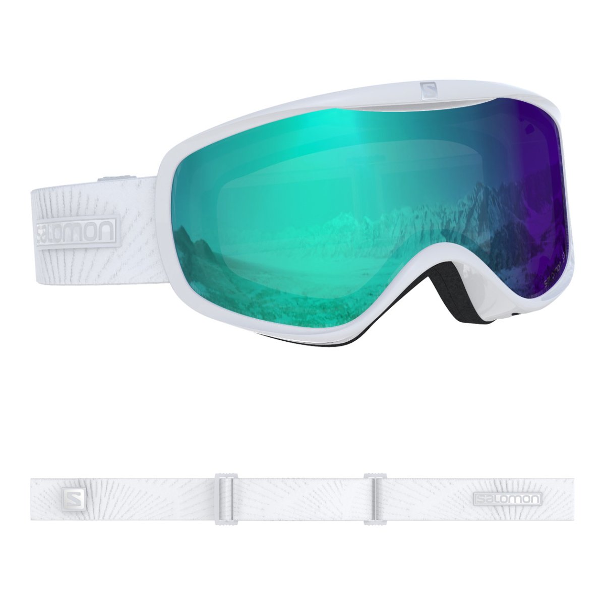 

Горнолыжная маска Salomon Sense Photo 2021 white, One Size, Sense Photo