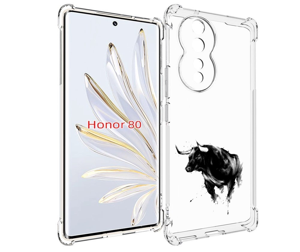 

Чехол MyPads бык для Honor 80, Прозрачный, Tocco