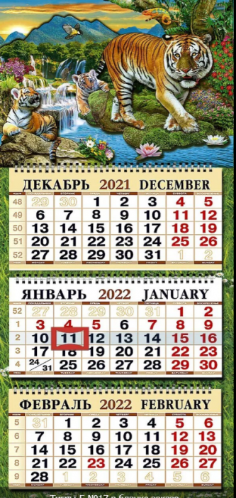 

Календарь 2023.ТИПТ.Квартальный объемный 33,3*70,0 Чайка Б