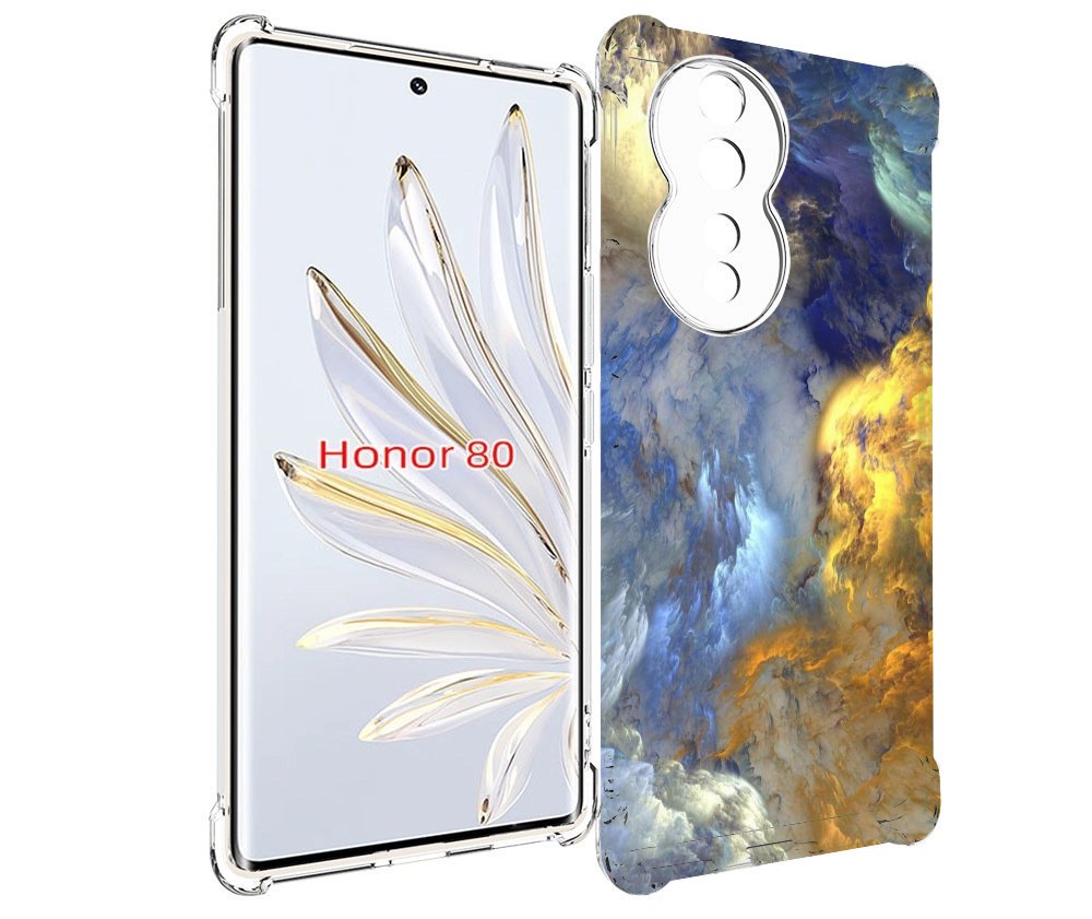 

Чехол MyPads мраморное небо для Honor 80, Прозрачный, Tocco