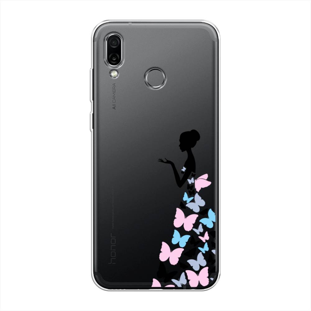 фото Чехол awog "платье из бабочек" для huawei honor play