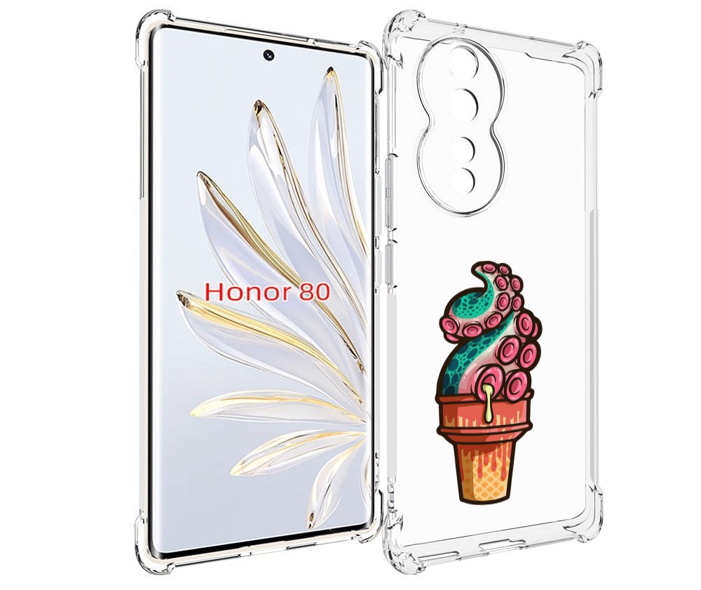 

Чехол MyPads мороженное для Honor 80, Прозрачный, Tocco