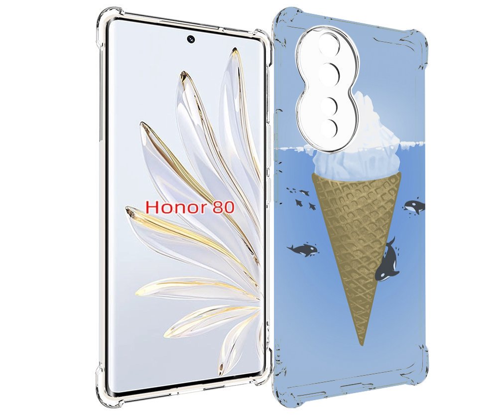 Чехол MyPads мороженное-у-косаток для Honor 80