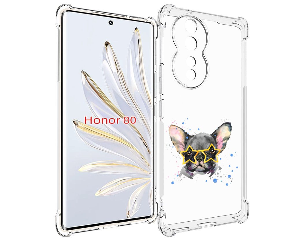 

Чехол MyPads буля в очках для Honor 80, Прозрачный, Tocco