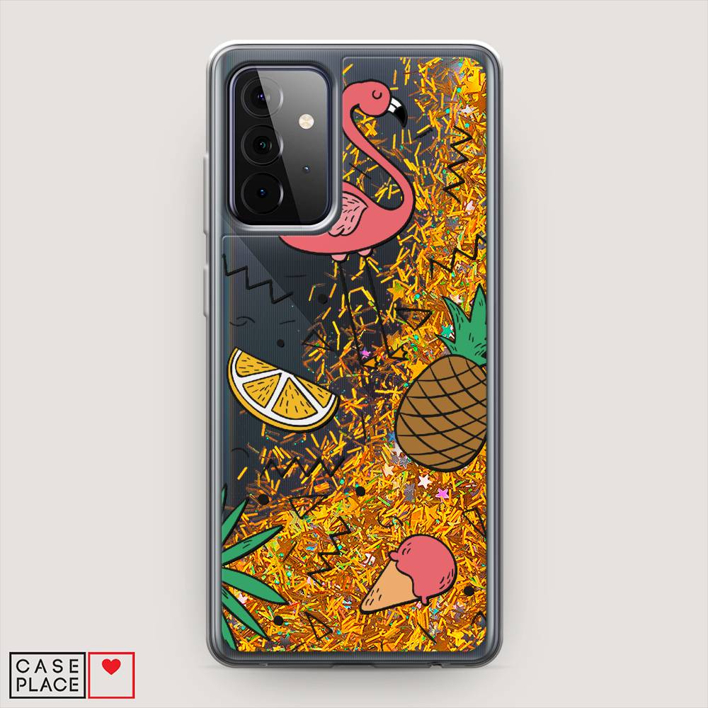 

Чехол Awog на Samsung Galaxy A72 / Самсунг A72 "Гавайский фон", Разноцветный, 2101990-1