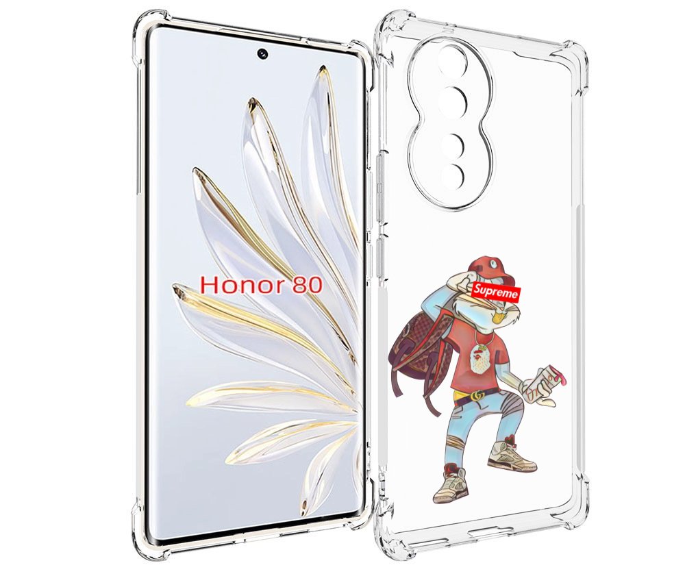 

Чехол MyPads моднявый-заяц детский для Honor 80, Прозрачный, Tocco