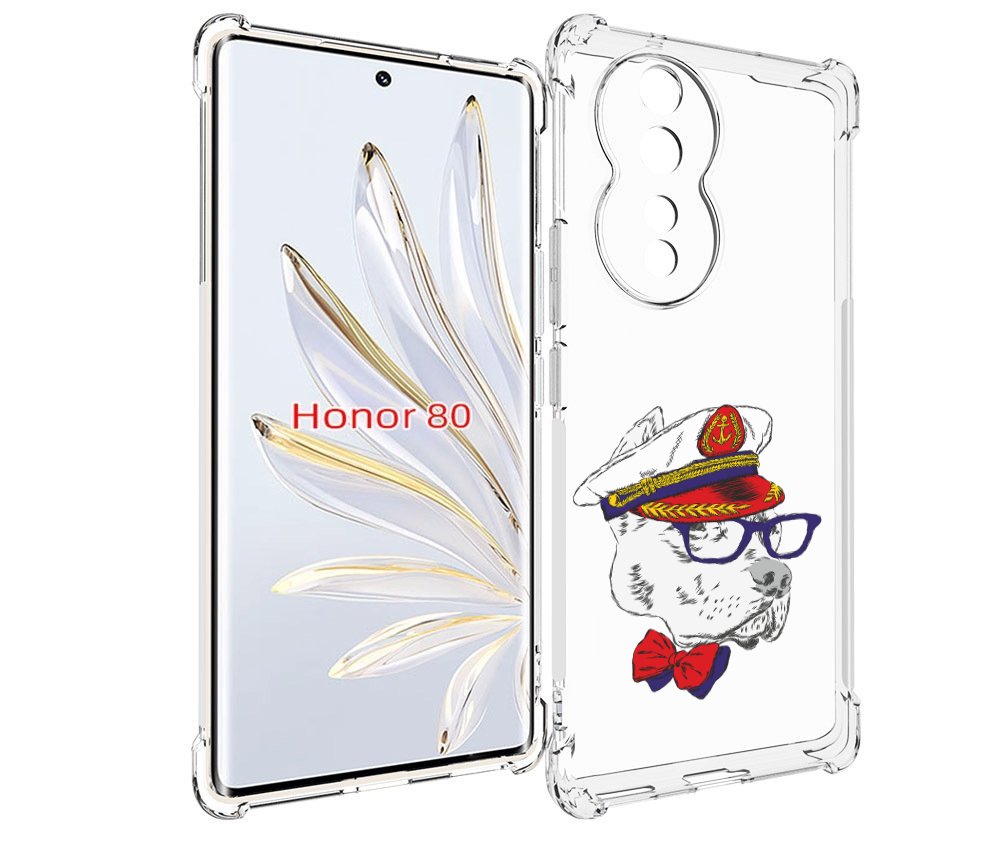 

Чехол MyPads бульдог для Honor 80, Прозрачный, Tocco