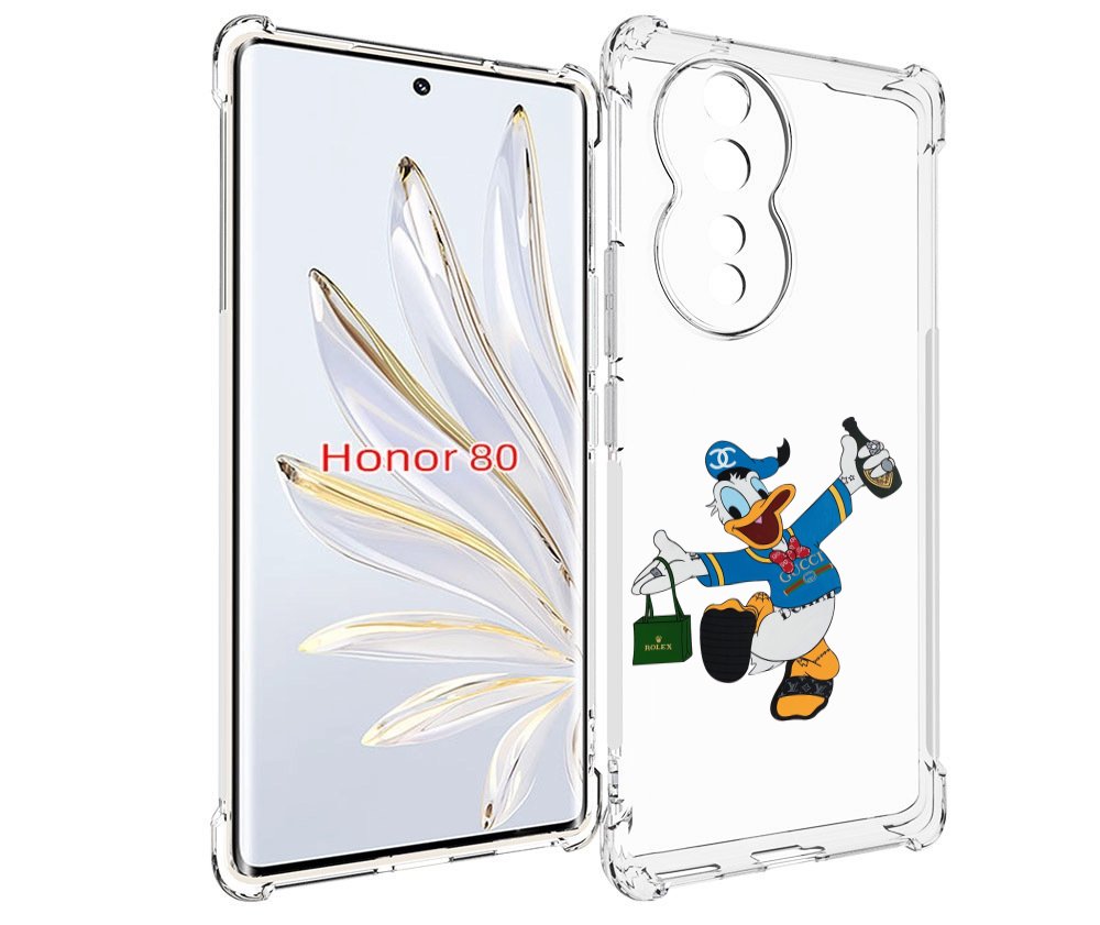 

Чехол MyPads модный-дональд-дак для Honor 80, Прозрачный, Tocco
