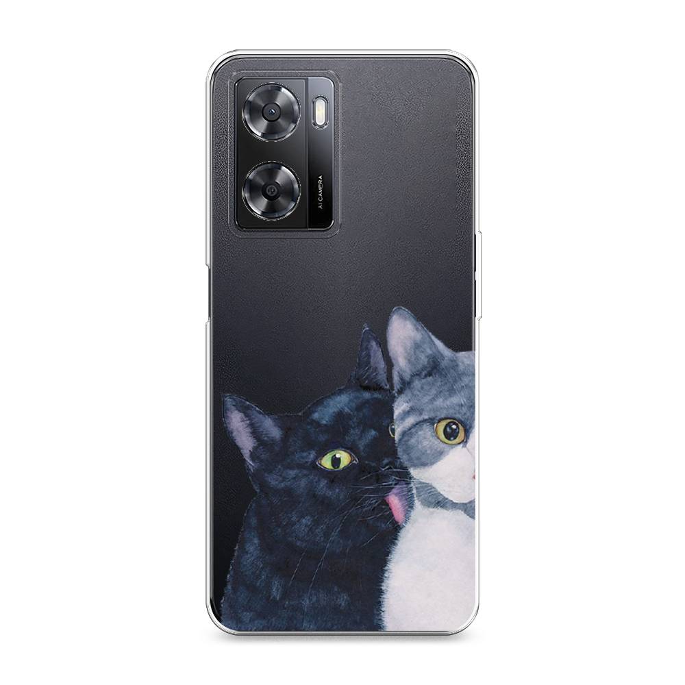 

Чехол Awog на Oppo A77s 4G "Кошачья любовь", Синий, 2511950-1