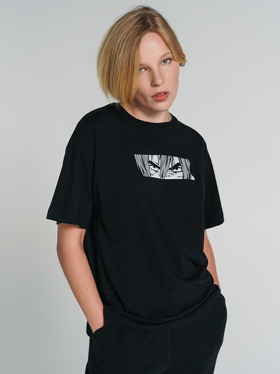 

Футболка женская ТВОЕ 82626 черная XS, 82626