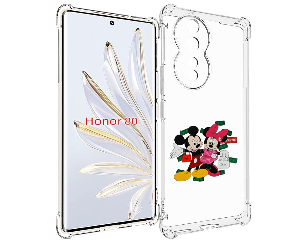 

Чехол MyPads модные-микки-маус детский для Honor 80, Прозрачный, Tocco