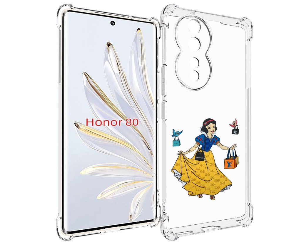 

Чехол MyPads модная-принцесса женский для Honor 80, Прозрачный, Tocco
