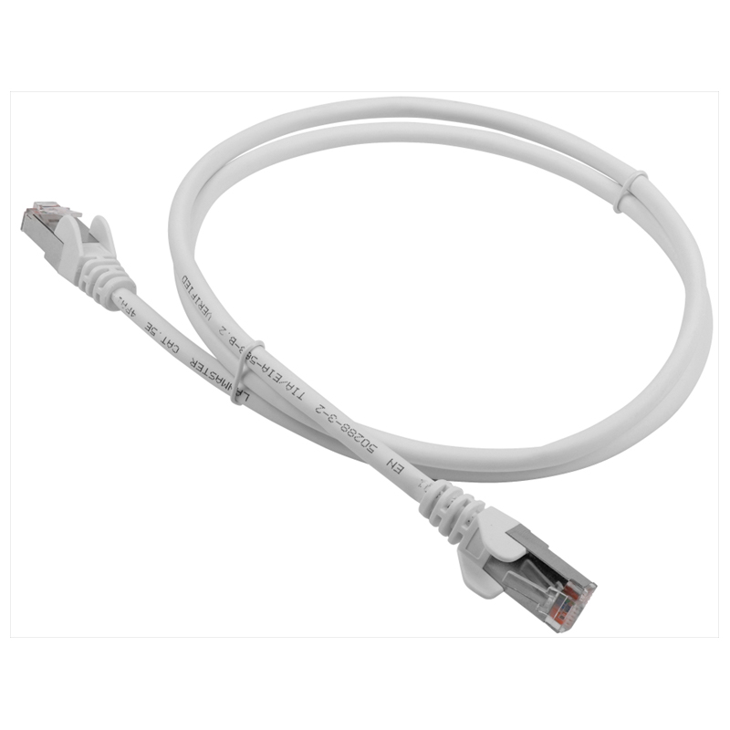 

Патч-корд Lanmaster RJ45 - RJ45 вилка-вилка 5м (LAN-PC45/S5E-5.0-WH) белый