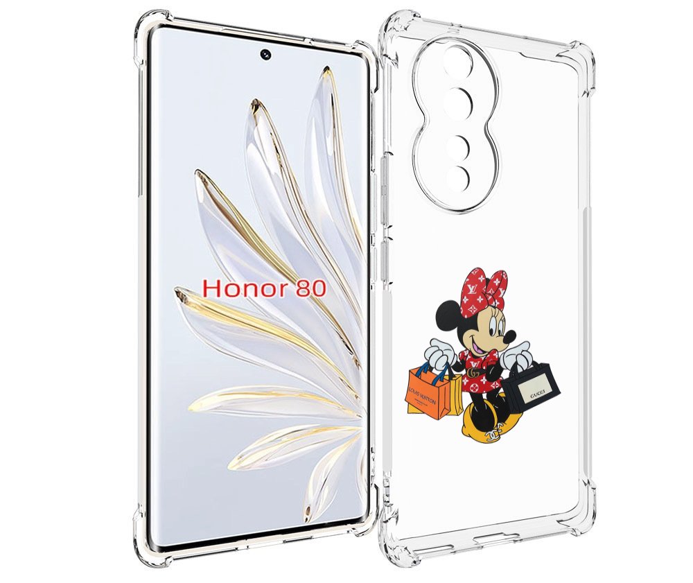 

Чехол MyPads модная-девочка-из-микки-мауса женский для Honor 80, Прозрачный, Tocco