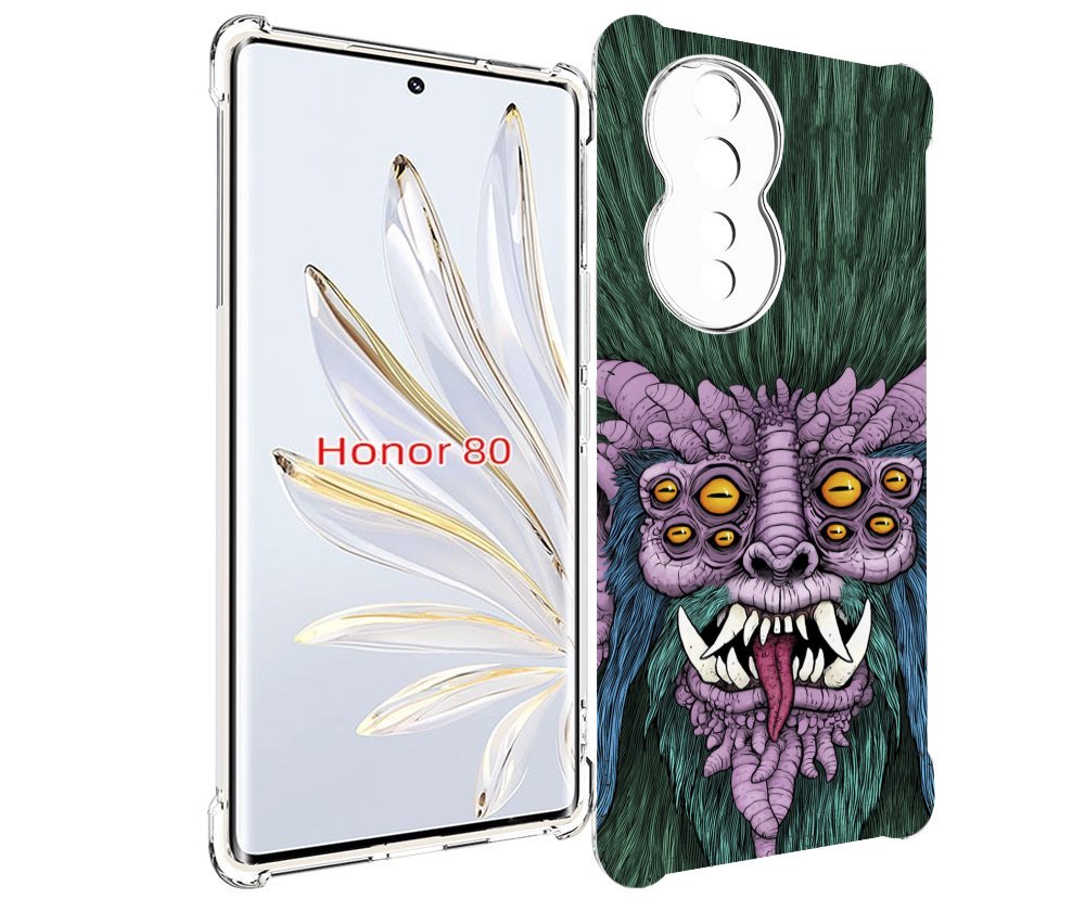 

Чехол MyPads многоглазый черт для Honor 80, Прозрачный, Tocco