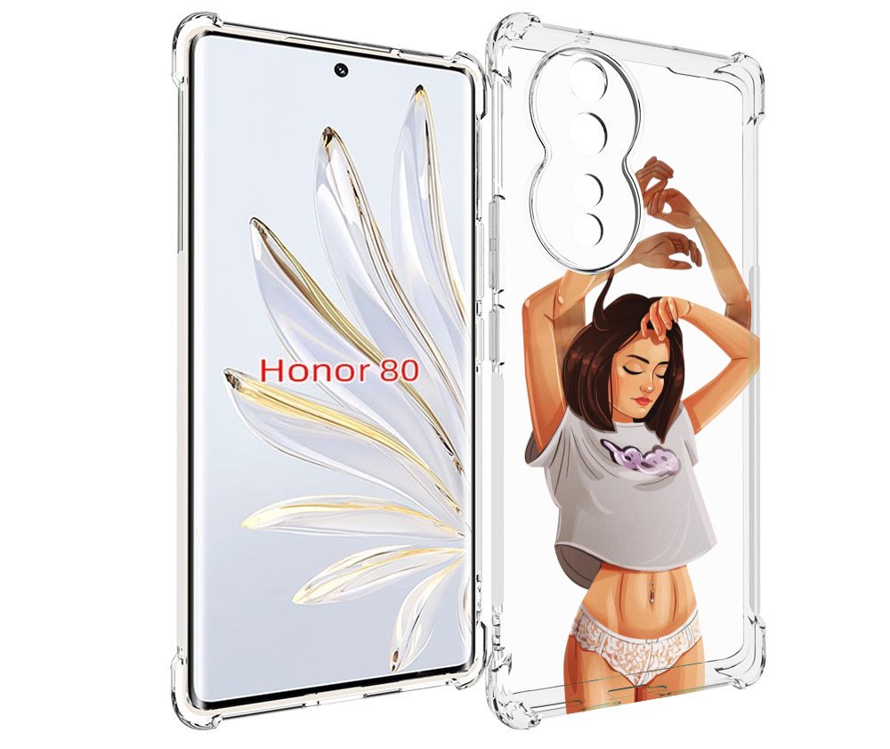 

Чехол MyPads много-рук женский для Honor 80, Прозрачный, Tocco