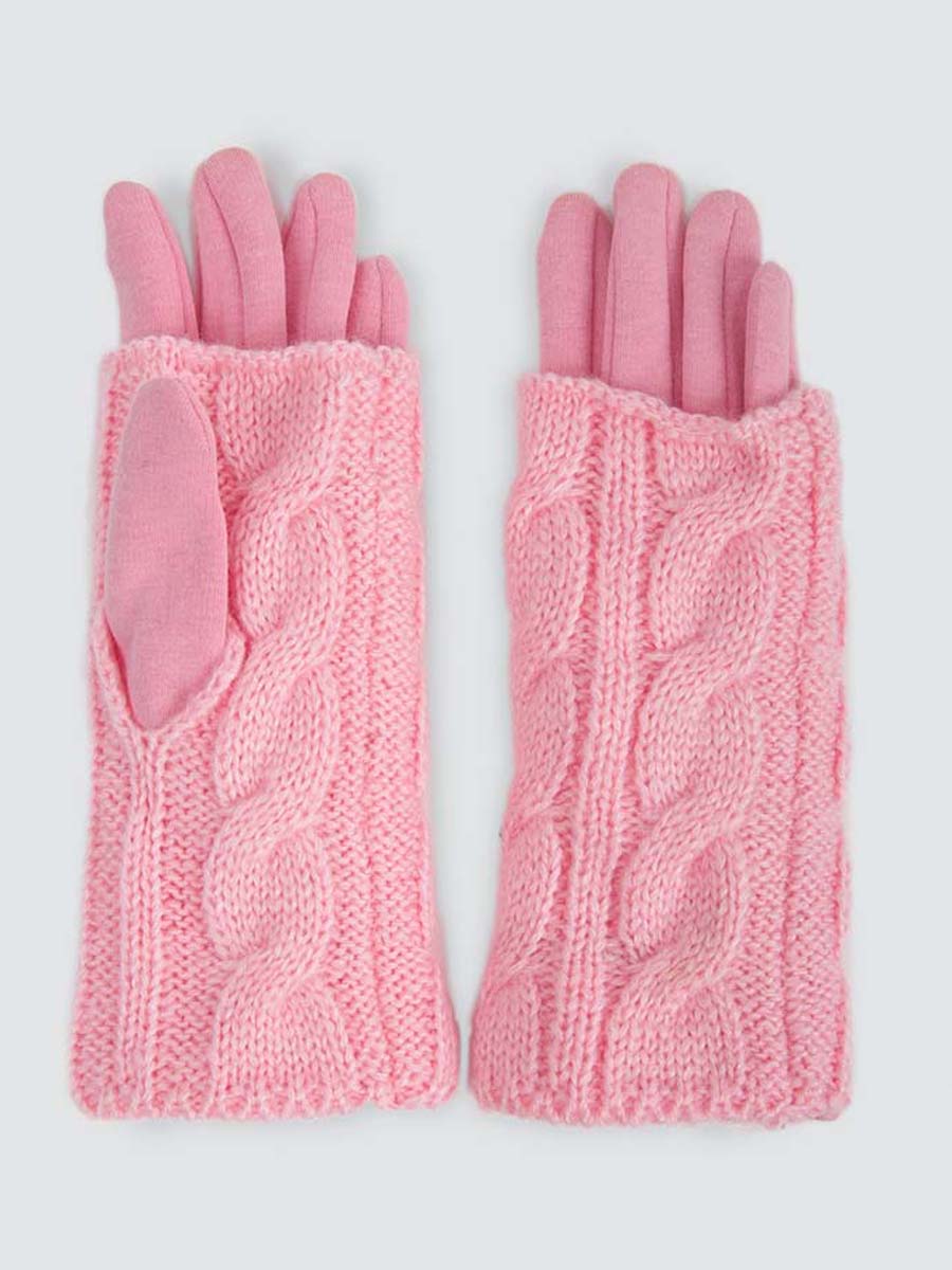 

Перчатки женские Marmalato 799-001 розовые, one size, 799-001