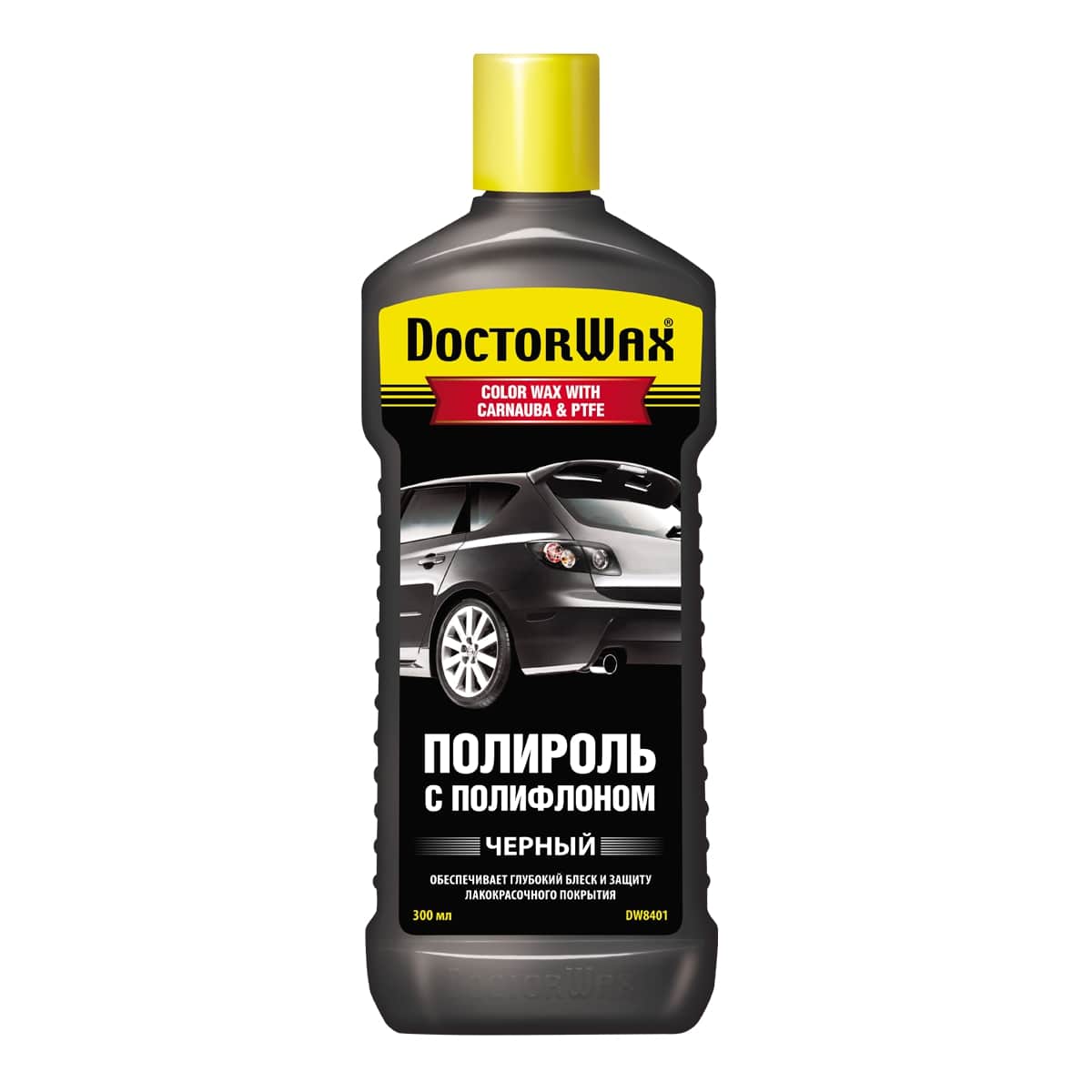 фото Полироль черная с полифлоном doctorwax doctor wax