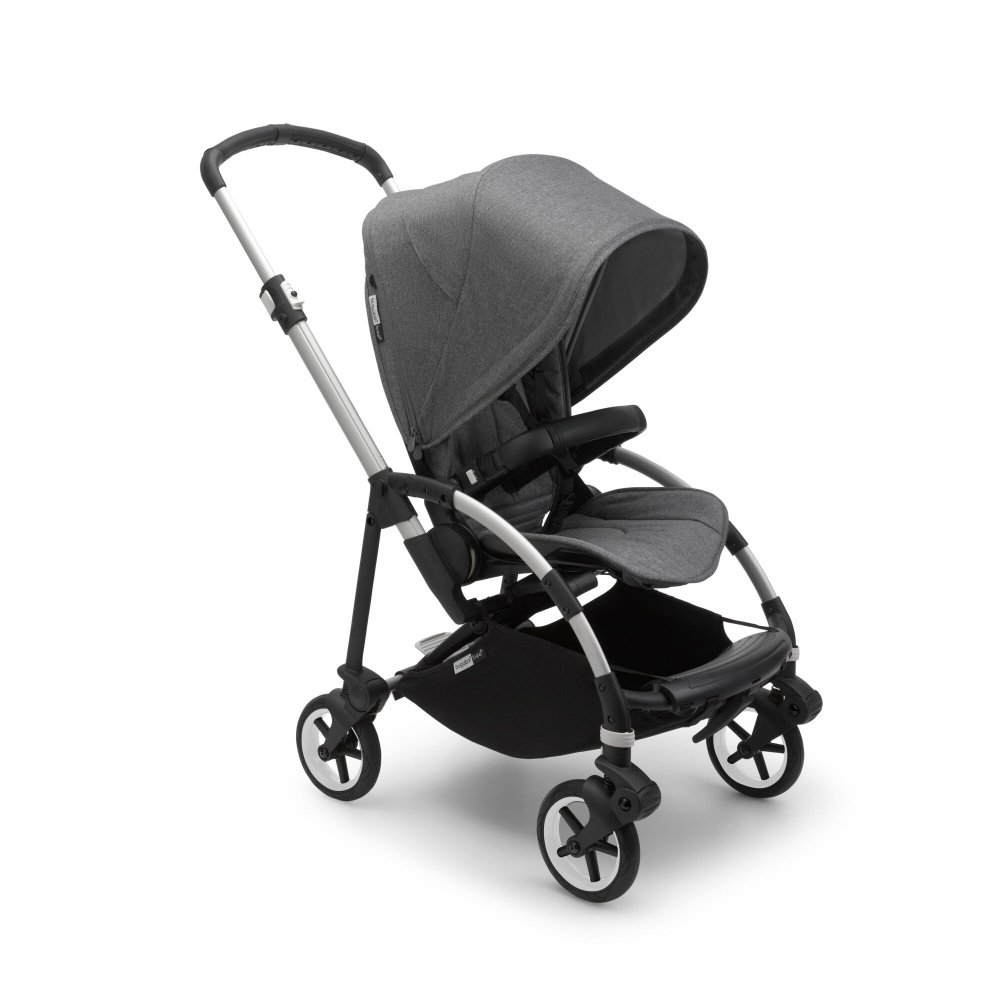 

Bugaboo bee6 коляска 2 в 1 alu/grey melange/grey melange, Bee6