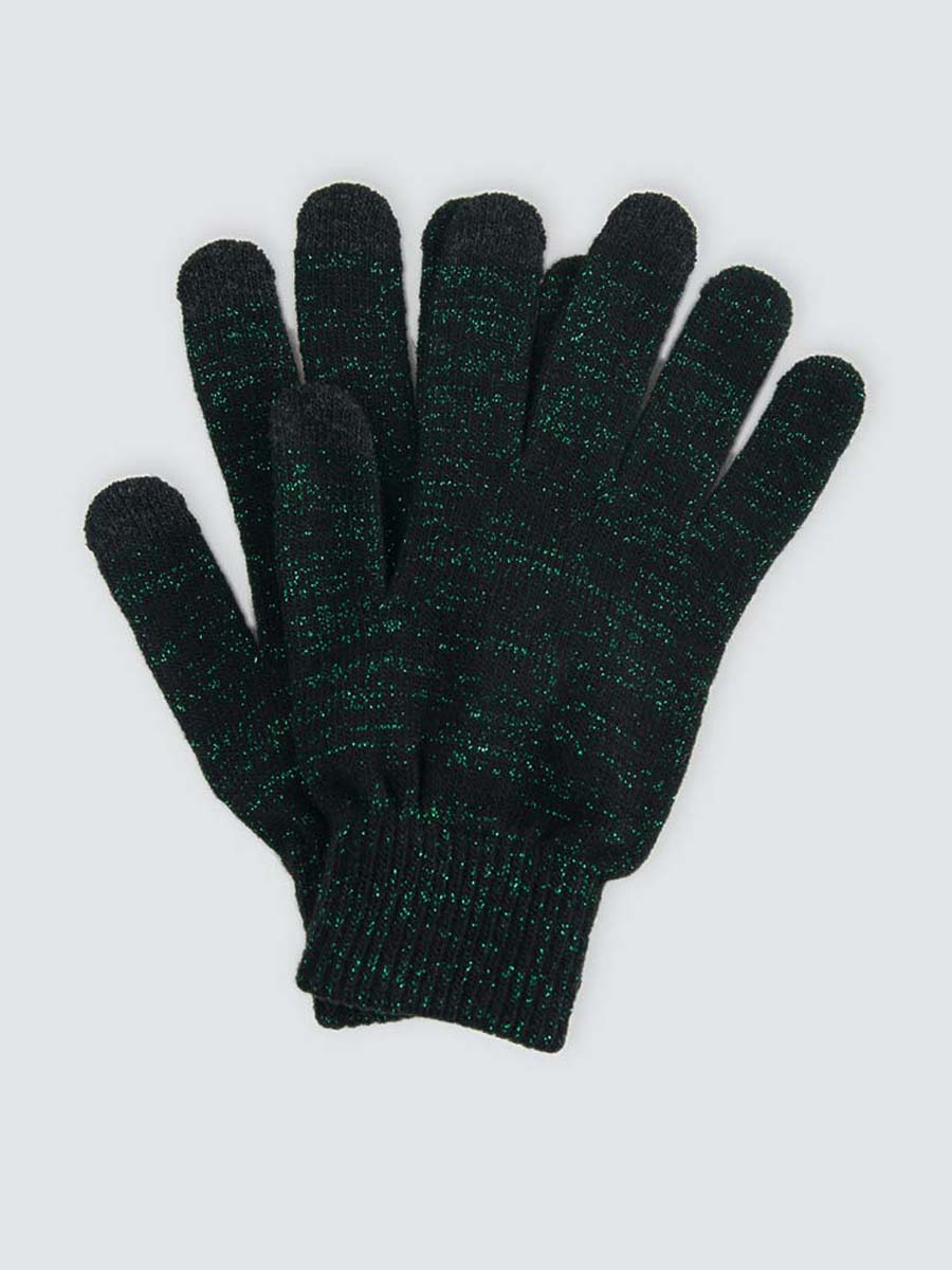 

Перчатки женские Marmalato 751-116 черные/зеленые, one size, 751-116