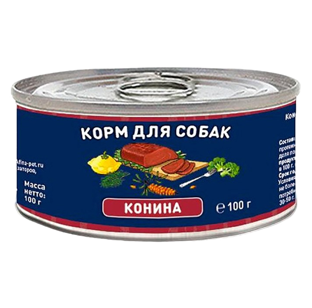 

Консервы для собак Solid Natura Holistic конина, 100г