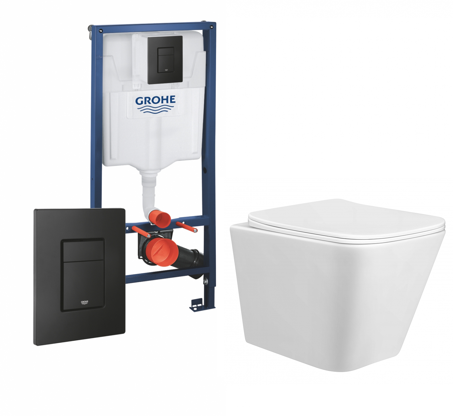 

Комплект: инсталляция Grohe Rapid SL + унитаз Correto + кнопка черная