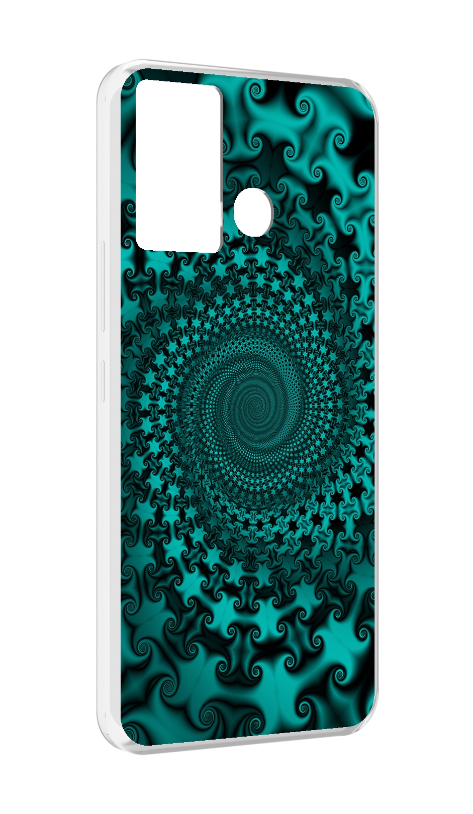 

Чехол MyPads зеленый-гипноз для Infinix Hot 12 Play, Прозрачный, Tocco