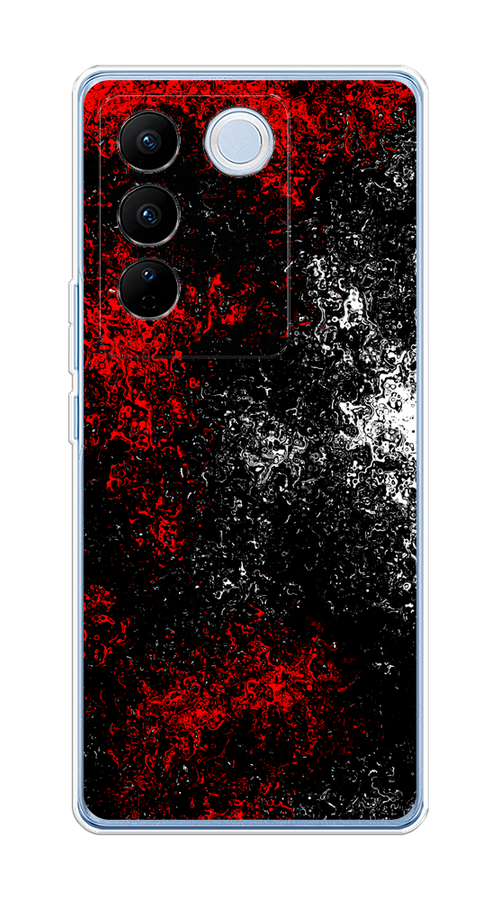

Чехол на Vivo V27/V27 Pro "Монотипия", Красный;черный;белый, 268550-3