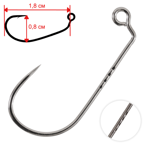 Крючки Decoy AH-12 Area hook jiggy #8 (8шт.)