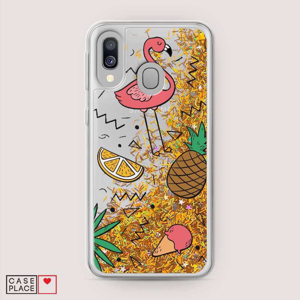 

Чехол Awog на Samsung Galaxy A40 "Гавайский фон", Разноцветный, 28090-1