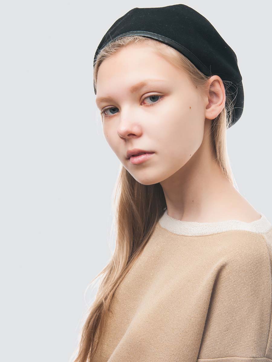 

Берет женский Marmalato 949-170 черный, one size, 949-170